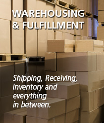 Warehousing and fulfillment: shipping, receiving, inventory and everything in between.