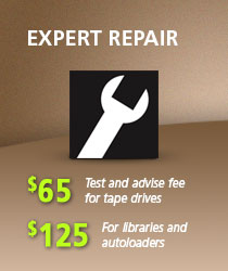 Tape drive and library repair