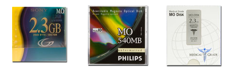 Rewritable MO discs